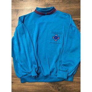 Blue Vintage Southern Active Sweater